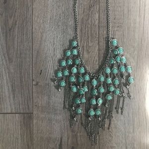 Teal necklace